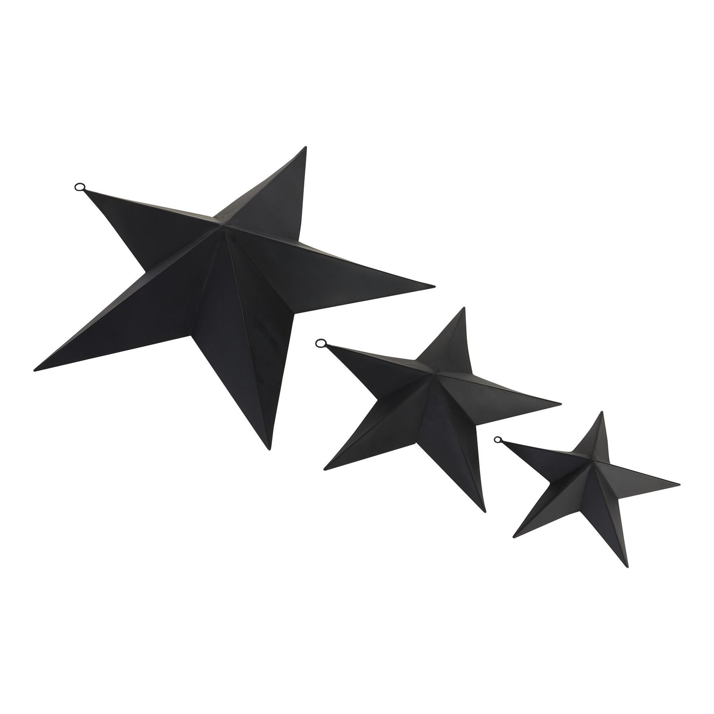 Matt Black Convexed Medium Star