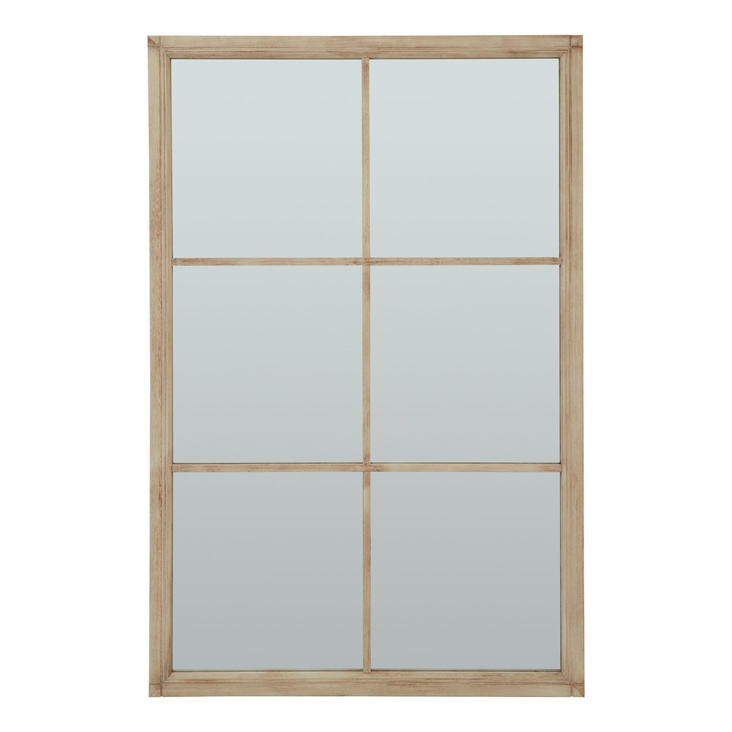 Washed Wood XL Window Mirror